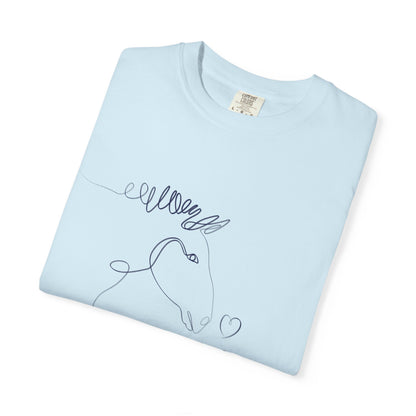 🐴 “Horse Love” Unisex Garment-Dyed T-Shirt – TAN113