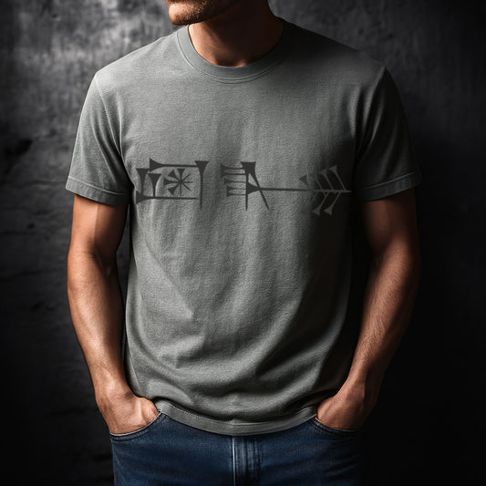 Ancient Cuneiform “Liberty” Unisex Garment-Dyed T-Shirt -TAN102