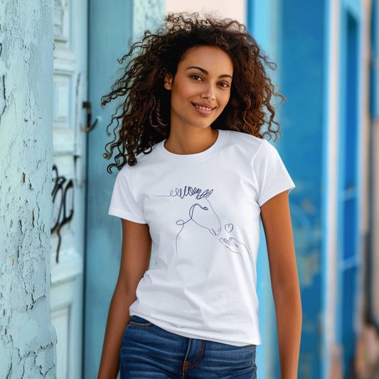 🐴 “Horse Love” Unisex Garment-Dyed T-Shirt – TAN113